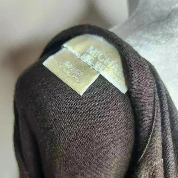 Michael Michael Kors women's brown stretchy cap sleeve t-shirt size medium - Picture 6 of 7